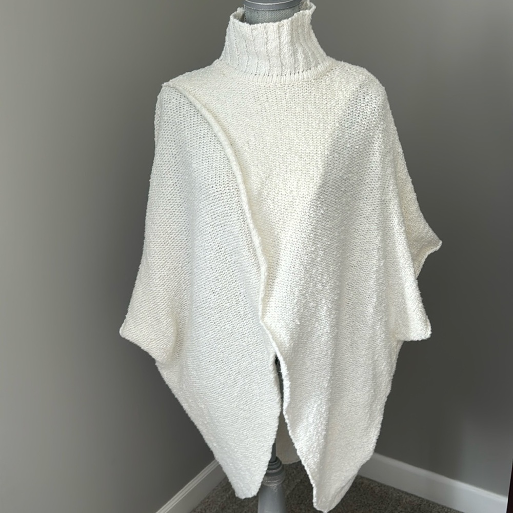 Cream Poncho